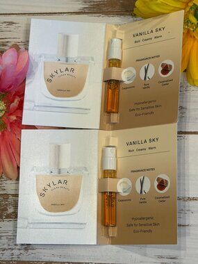 🎁5 For $25 Skylar Vanilla Sky Sample Spray Card 1.5 ml 2X New!!